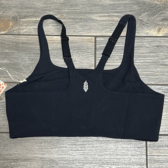 NWT $68 Free People X Hatch Maternity Bra Medium Black Never Better Square Neck - Picture 9 of 15